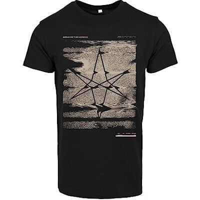 MERCHCODE Unisex T-shirt Broken Xerox Hexagram – UK, normal passform, bomull 100%, XS, svart, XS MERCHCODE Unisex T-shirt Broken Xerox Hexagram – UK, normal passform, bomull 100%, XS, svart, XS
