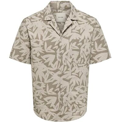 Only & Sons Onseye Resort Seers 009 Shirt Noos, Silverfoder, S Only & Sons Onseye Resort Seers 009 Shirt Noos, Silverfoder, S