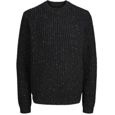 JACK & JONES Jprblaclyde stickad crew neck, svart, S JACK & JONES Jprblaclyde stickad crew neck, svart, S