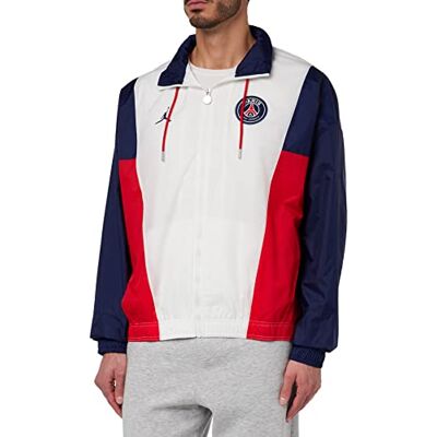 NIKE Herr Jordan PSG Track huvtröja, vit/midnatt marinblå, L, Vit/midnattsmarin, L NIKE Herr Jordan PSG Track huvtröja, vit/midnatt marinblå, L, Vit/midnattsmarin, L