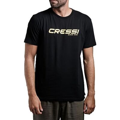 Cressi T-Shirt Man, Svart/Gul, 3XL Cressi T-Shirt Man, Svart/Gul, 3XL