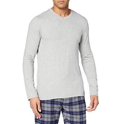 HUBER herr Herren Shirt Langarm Pyjamas överdel HUBER herr Herren Shirt Langarm Pyjamas överdel