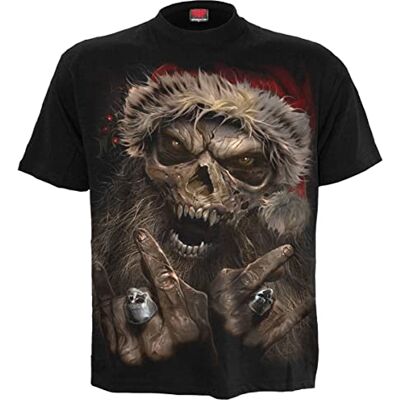 Spiral Rock Santa T-shirt svart, Svart, S Spiral Rock Santa T-shirt svart, Svart, S