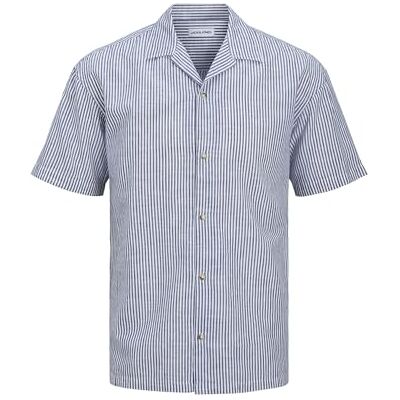 JACK & JONES JJESUMMER Resort Shirt SS SN, Infinity/detalj: randig, S JACK & JONES JJESUMMER Resort Shirt SS SN, Infinity/detalj: randig, S