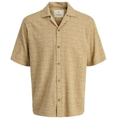 JACK & JONES Jprbluvincent Print Resort S/S Shirt Sn, Lark, S JACK & JONES Jprbluvincent Print Resort S/S Shirt Sn, Lark, S