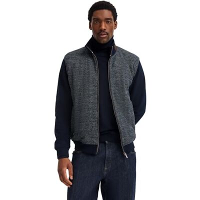 bugatti sweatjacka för män, 390 marin, XL bugatti sweatjacka för män, 390 marin, XL