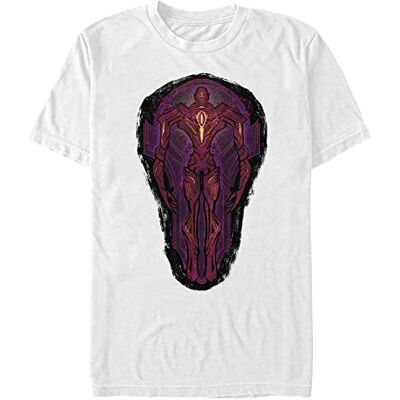 Marvel Unisex The Eternals Stained Glass Organic kortärmad T-shirt, Vit, XXL Marvel Unisex The Eternals Stained Glass Organic kortärmad T-shirt, Vit, XXL