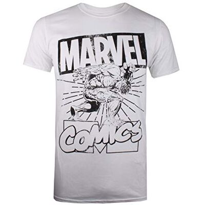 Marvel Hulk Lift T-shirt för män, Vit (vitvit), XXL Marvel Hulk Lift T-shirt för män, Vit (vitvit), XXL