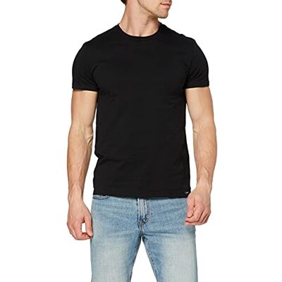 Lee Herr Twin Pack Crew svarta T-shirts, svart, L Lee Herr Twin Pack Crew svarta T-shirts, svart, L