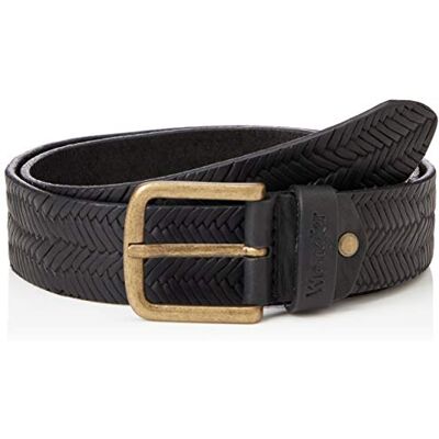 Wrangler Herr strukturerat bälte, svart, 115, svart Wrangler Herr strukturerat bälte, svart, 115, svart