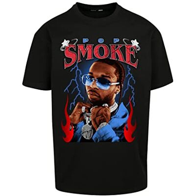 Pop Smoke Faith Oversize Tee Black XXL T-shirt för män, svart, XXL Pop Smoke Faith Oversize Tee Black XXL T-shirt för män, svart, XXL