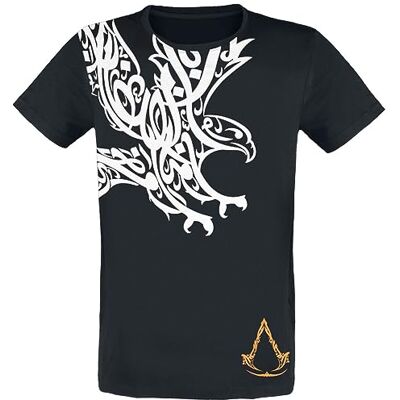Assassin's Creed Mirage Eagle herr T-shirt svart vanlig, Svart, M Assassin's Creed Mirage Eagle herr T-shirt svart vanlig, Svart, M