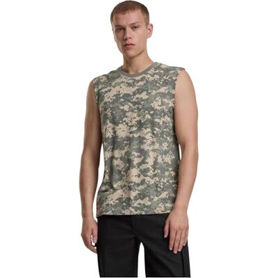 Brandit Ärmlös T-shirt för män, Digitalt, 4XL Brandit Ärmlös T-shirt för män, Digitalt, 4XL