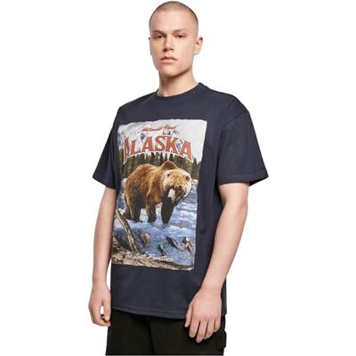 Tee Herrar Alaska vintage oversize t-shirt, marinblå, S Tee Herrar Alaska vintage oversize t-shirt, marinblå, S