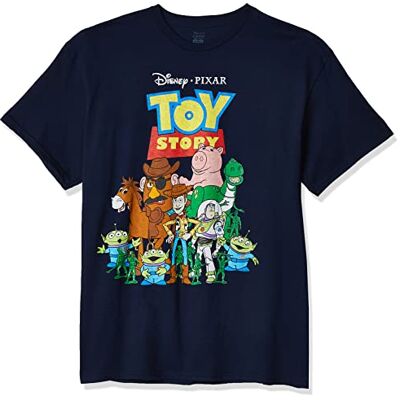 Disney T-shirt för män, Marinblå ljung, S Disney T-shirt för män, Marinblå ljung, S
