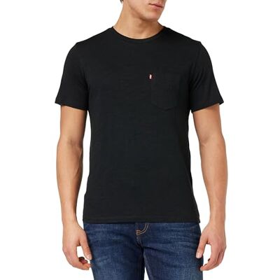 Levi's Ss Classic Pocket Tee Mineral Black Slub, Mineral svart, XXL Levi's Ss Classic Pocket Tee Mineral Black Slub, Mineral svart, XXL