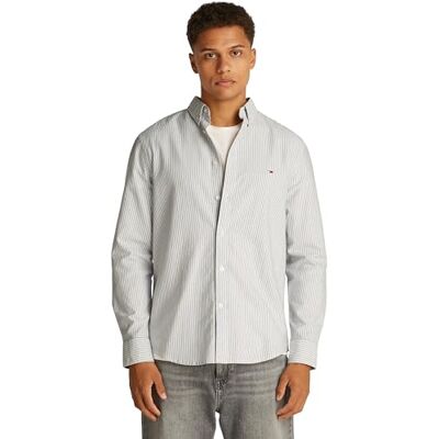 Tommy Jeans herr TJM SLIM RANDIG OXFORD SKJORTA EXT L/S skjorta, blå, 4XL, Blå (mörk natt marinblå rand), 4XL Tommy Jeans herr TJM SLIM RANDIG OXFORD SKJORTA EXT L/S skjorta, blå, 4XL, Blå (mörk natt marinblå rand), 4XL