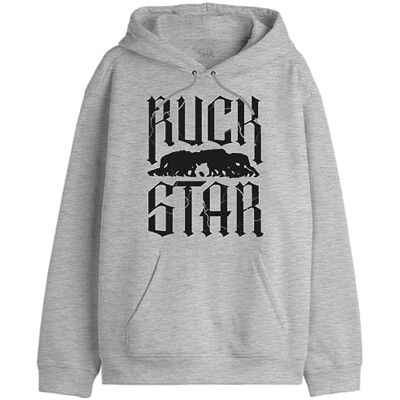REPUBLIC OF CALIFORNIA "Ruck Star" UXREPCZSW031 Sweatshirt för män, grå melange, storlek XS, Melange grå, L REPUBLIC OF CALIFORNIA "Ruck Star" UXREPCZSW031 Sweatshirt för män, grå melange, storlek XS, Melange grå, L