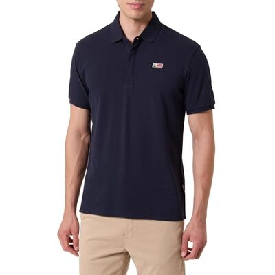 Napapijri Evan Short Sleeve Pikétröja Blå Marine, Blå, M Napapijri Evan Short Sleeve Pikétröja Blå Marine, Blå, M