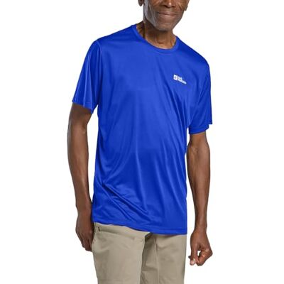 Jack Wolfskin herr Tech T M t-shirt, livfull blå, S, Levande blå, S Jack Wolfskin herr Tech T M t-shirt, livfull blå, S, Levande blå, S