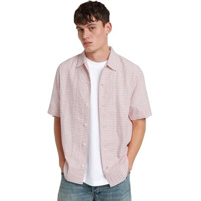 G-STAR RAW Resort Shirt ss, Flerfärgad (Acid Red/Milk D24298-d532-g298), L G-STAR RAW Resort Shirt ss, Flerfärgad (Acid Red/Milk D24298-d532-g298), L