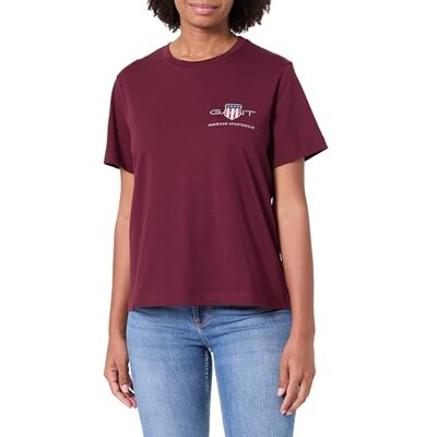 GANT REG Archive Shield SS T-shirt, röd, L GANT REG Archive Shield SS T-shirt, röd, L