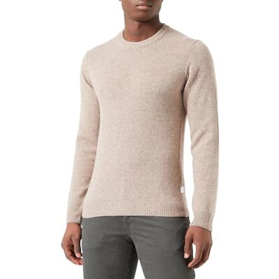 CASUAL FRIDAY Karl Crew Neck Bounty Knit tröja, 1713121/Silver Mink Melange, 3XL CASUAL FRIDAY Karl Crew Neck Bounty Knit tröja, 1713121/Silver Mink Melange, 3XL