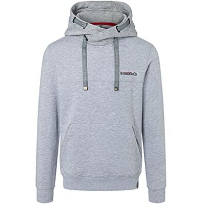 Timezone Hi-tech Hoody Huvtröja för män, Ice Gey Melange, S Timezone Hi-tech Hoody Huvtröja för män, Ice Gey Melange, S