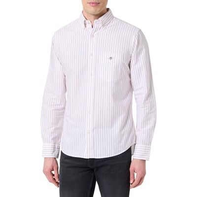 GANT REG Classic Oxford randig skjorta, Vit, L GANT REG Classic Oxford randig skjorta, Vit, L