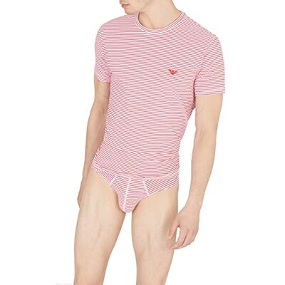 Giorgio Armani Underkläder herr Yarn Dyed randig T-shirt, liten ränder/fire, S, Small Stripe/Fire, S Giorgio Armani Underkläder herr Yarn Dyed randig T-shirt, liten ränder/fire, S, Small Stripe/Fire, S