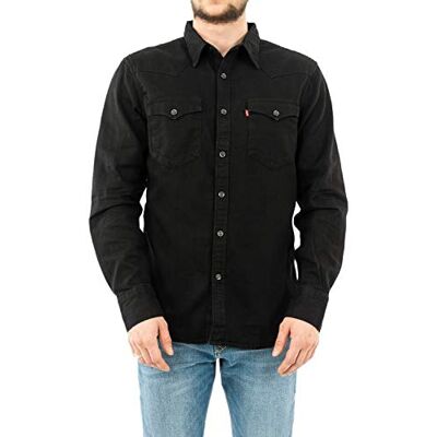 Levi's herr Tröja Barstow Western Standard, Marble Black Denim Rinse, L Levi's herr Tröja Barstow Western Standard, Marble Black Denim Rinse, L