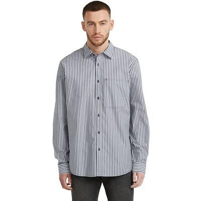 G-STAR RAW One Pkt Regular Shirt ls, Flerfärgad (Salute Micro Stripe D28117-e067-h576), S G-STAR RAW One Pkt Regular Shirt ls, Flerfärgad (Salute Micro Stripe D28117-e067-h576), S