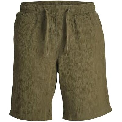 JACK & JONES Jpstjaiden Jjcrinkle joggers Sn shorts, OLIVNATT, L JACK & JONES Jpstjaiden Jjcrinkle joggers Sn shorts, OLIVNATT, L