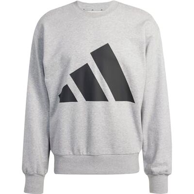 adidas För Män ESSENTIALS BIG LOGO FRENCH TERRY SWEATSHIRT, Medium Grey Heather/Black, XS adidas För Män ESSENTIALS BIG LOGO FRENCH TERRY SWEATSHIRT, Medium Grey Heather/Black, XS