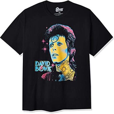 Liquid Blue Flytande blå David Bowie ziggy retro tryck t-shirt Liquid Blue Flytande blå David Bowie ziggy retro tryck t-shirt