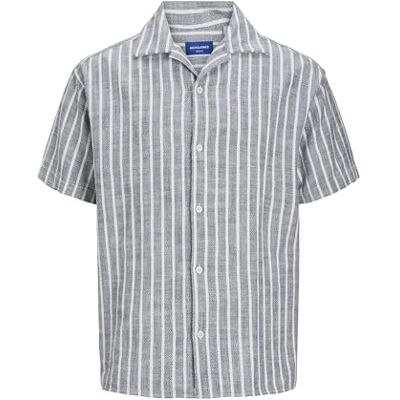 JACK & JONES JORCABANA randig skjorta SS SN, Sky Captain, S JACK & JONES JORCABANA randig skjorta SS SN, Sky Captain, S