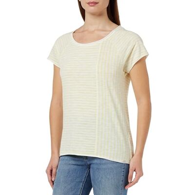Timezone Striped Raglan T-shirt, GUL, XS Timezone Striped Raglan T-shirt, GUL, XS