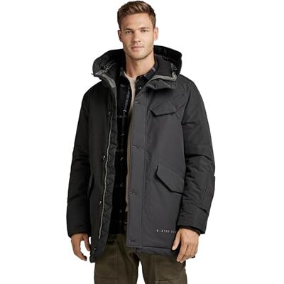 G-STAR RAW herr Jacka vodan pdd hdd parka, Svart (dk black A281-6484), M G-STAR RAW herr Jacka vodan pdd hdd parka, Svart (dk black A281-6484), M
