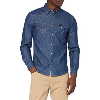 Wrangler les western shirt W5F25K098 Skjorta, Mörk sten, L Wrangler les western shirt W5F25K098 Skjorta, Mörk sten, L