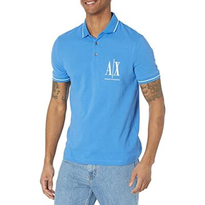 Giorgio Armani Ikon normal passform sidologo polotröja Polotröja Palace Blue XS Giorgio Armani Ikon normal passform sidologo polotröja Polotröja Palace Blue XS