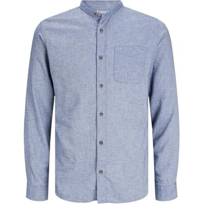JACK & JONES herrskjorta melange-, Blekt denim, XS JACK & JONES herrskjorta melange-, Blekt denim, XS