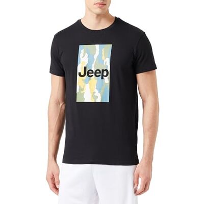 Jeep O102905-B000 J T-shirt Herr Skriv ut Stor bakgrund Bark Kamouflage J23W Herr Svart M, Svart, M Jeep O102905-B000 J T-shirt Herr Skriv ut Stor bakgrund Bark Kamouflage J23W Herr Svart M, Svart, M