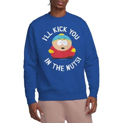 South Park Kick You In The Nuts Crew-tröja, kungsblå, XX-Large, Kunglig, XXL South Park Kick You In The Nuts Crew-tröja, kungsblå, XX-Large, Kunglig, XXL