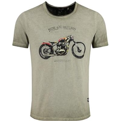 KEY LARGO KEYLARGO Män T-shirts MT Destroy Round, Grön (1500), XL KEY LARGO KEYLARGO Män T-shirts MT Destroy Round, Grön (1500), XL