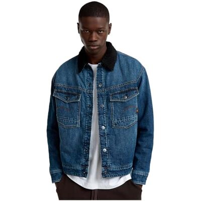 G-STAR RAW Dakota sherpajacka, Blå, L G-STAR RAW Dakota sherpajacka, Blå, L