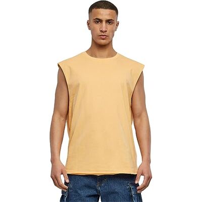 Urban Classics Herr Open Edge ärmlös t-shirt, män t-shirt, finns i många olika färger, storlekar S till 5XL, Paleorange, 5XL Urban Classics Herr Open Edge ärmlös t-shirt, män t-shirt, finns i många olika färger, storlekar S till 5XL, Paleorange, 5XL