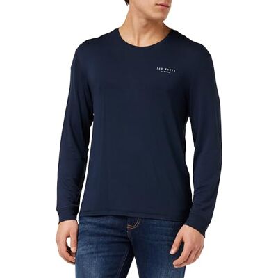 Ted Baker Supersoft Jersey långärmad topp, Navy-nws-002, L Ted Baker Supersoft Jersey långärmad topp, Navy-nws-002, L