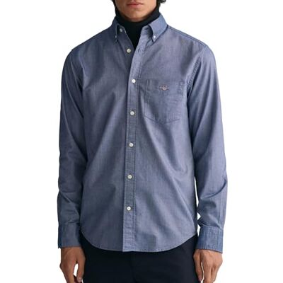 GANT Herr REG Oxford-skjorta klassisk skjorta, persisk blå, standard, persisk blå, XL GANT Herr REG Oxford-skjorta klassisk skjorta, persisk blå, standard, persisk blå, XL