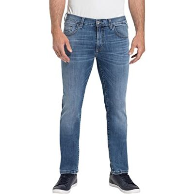 Pioneer herr eric jeans, Blå använda buffies, 35W x 34L Pioneer herr eric jeans, Blå använda buffies, 35W x 34L