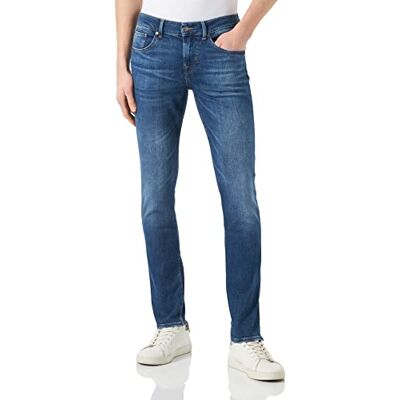 7 For All Mankind herr slimmy tapered stretch tek jeans, Mörkblå, 28 7 For All Mankind herr slimmy tapered stretch tek jeans, Mörkblå, 28